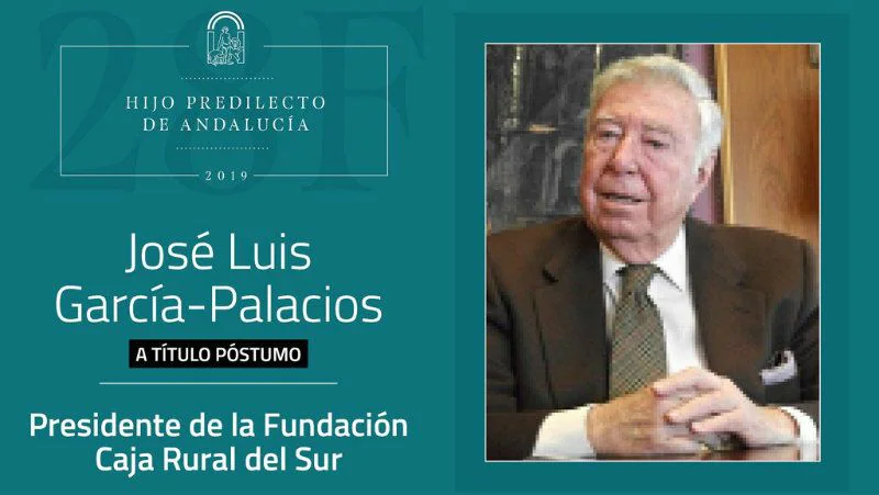 José Luis García Palacios, Hijo Predilecto de Andalucía 2019 a título póstumo