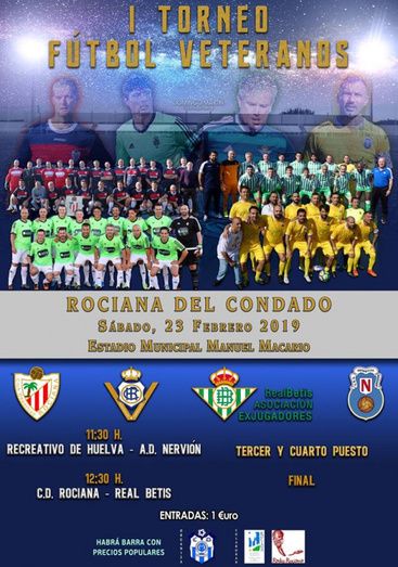 Recre, Betis, C.D. Rociana y A.D. Nervión en el I Torneo de Fútbol Veterano