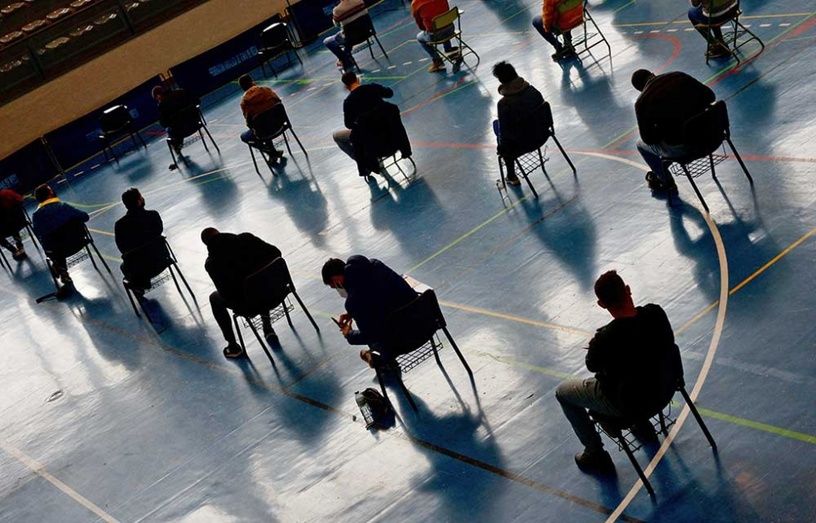 Los futuros policías se examinan en Ayamonte