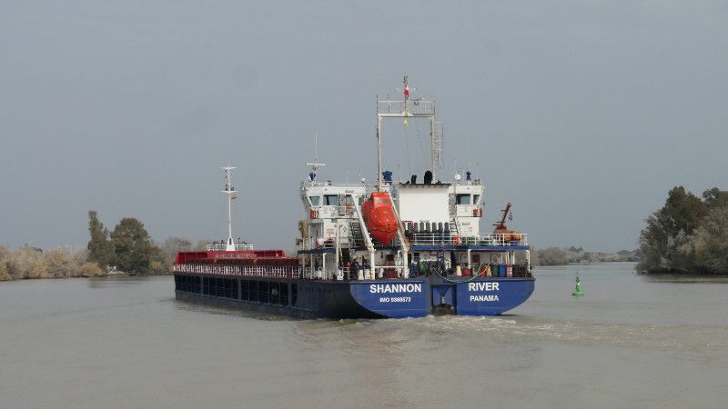 Llega al Puerto de Sevilla otro barco con 6 mil toneladas de arena tóxica con destino a Nerva