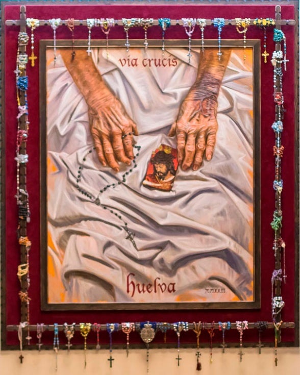 Elías Rodríguez Picón retrata al Cristo de la Redención 23 años después para anunciar el Viacrucis oficial del Consejo