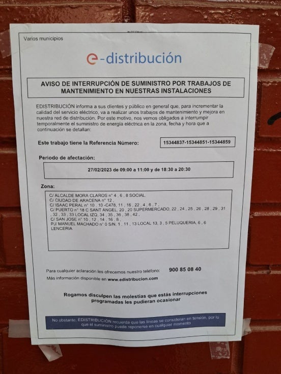 Atento si vives en el centro de Huelva porque el domingo y el lunes cortarán la luz varias horas en algunas calles