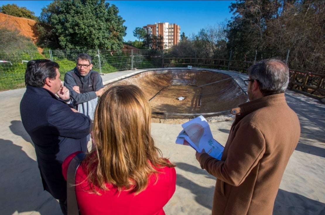 En dos semanas estarán acabadas las obras de ampliación del skatepark del Parque Moret