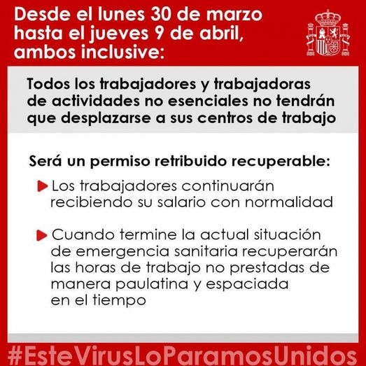 Los trabajadores de actividades no esenciales no podrán ir a trabajar en los próximos 15 días pero 'recibirán su salario con normalidad'