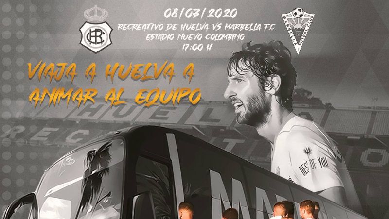 El Marbella fleta autobuses gratis para el partido en el Colombino y el Recre se piensa si comienza con las promociones