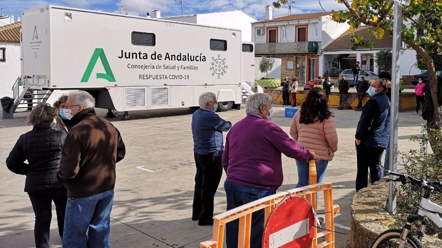 Huelva presenta nuevamente un lunes de datos bajos de Covid-19