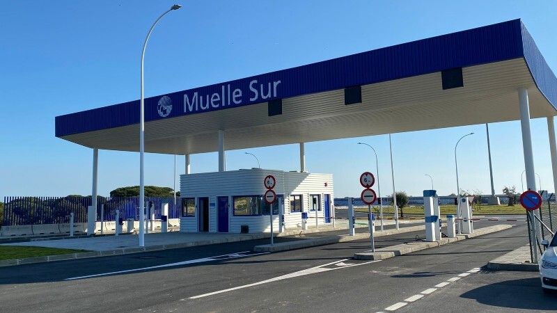 El Muelle Sur del Puerto de Huelva pone en marcha sus nuevas instalaciones para el control de accesos e inspección portuaria