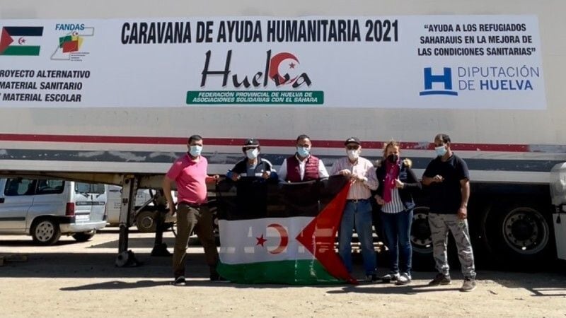 La Caravana por la paz parte de la provincia de Huelva con 30.000