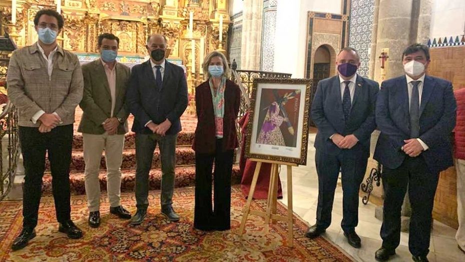 El Señor de Pasión, protagonista del cartel de Semana Santa de los comerciantes