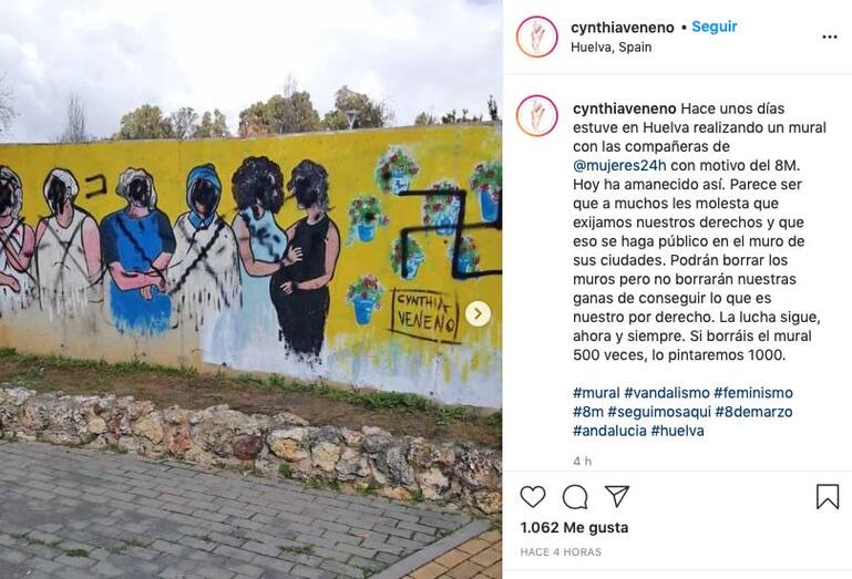 El runrún: Pintadas de odio contra el 8-M