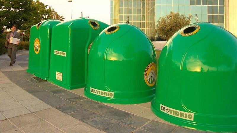 Los onubenses suspendieron en 2021 en el reciclaje del vidrio