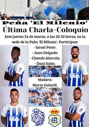 Cuádruple visita de jugadores albiazules a la Peña El Milenio