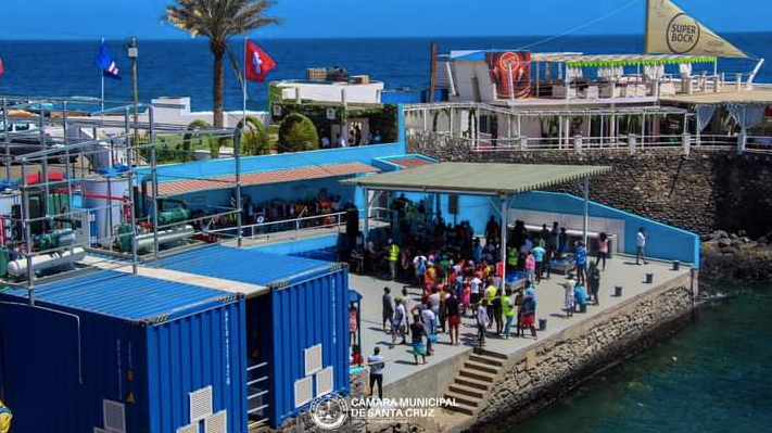 Diputación contribuye a la puesta en marcha de un muelle pesquero y una fábrica de hielo en Cabo Verde