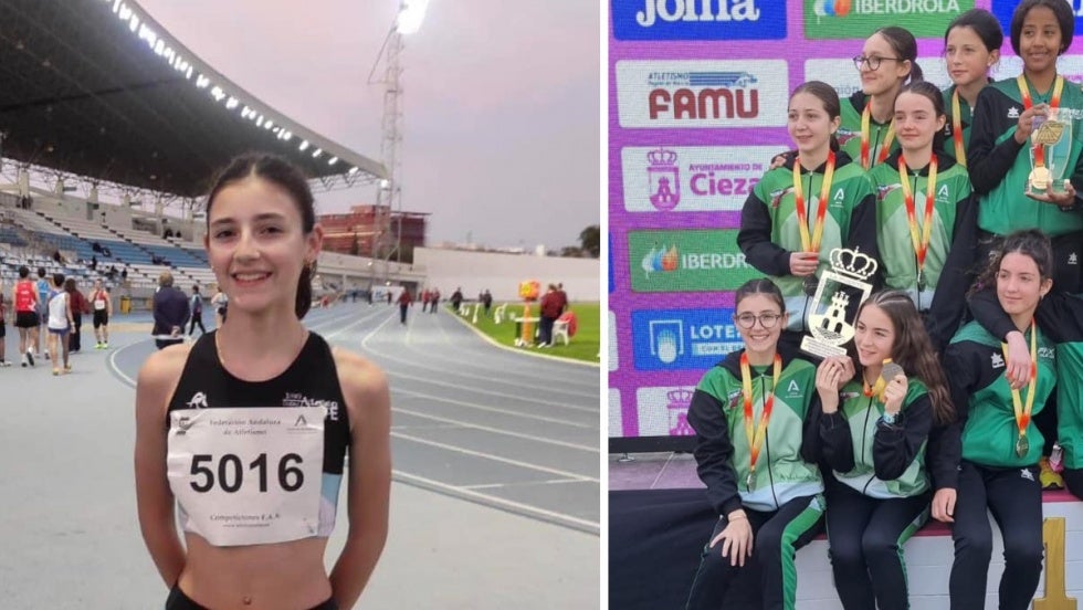 Helena Díaz se cuelga la plata en el Nacional de Marcha en Ruta Sub 16