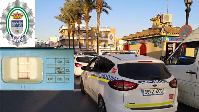 Multan a una mujer de 57 años en Lepe por dar positivo en cocaína y heroína al volante
