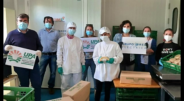 UPA Huelva entrega 213 kilos de queso a familias desfavorecidas de la Mancomunidad Sierra Minera
