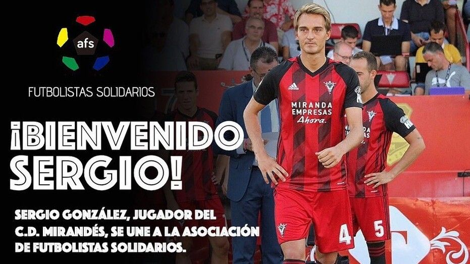 Sergio González se incorpora a la Asociación de Futbolistas Solidarios