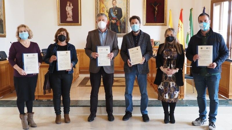 Palos renueva sus convenios con Aones, Proyecto Hombre, AOSA y Ansares