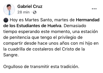 Capirotazos: Gabriel Cruz, mano a mano con su hijo bajo las trabajaderas