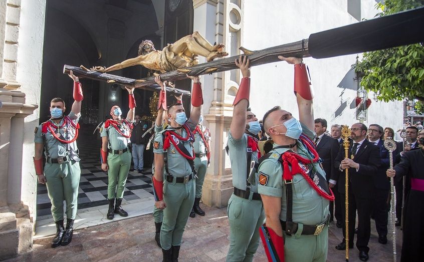 Los legionarios toman Huelva en la previa de la Semana Santa más esperada