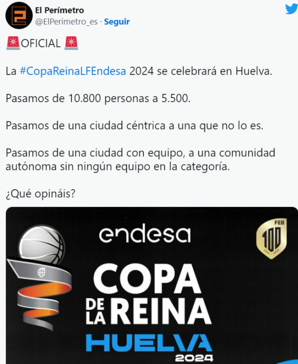 El runrún: Lluvia de críticas a Huelva como anfitriona de la Copa de la Reina