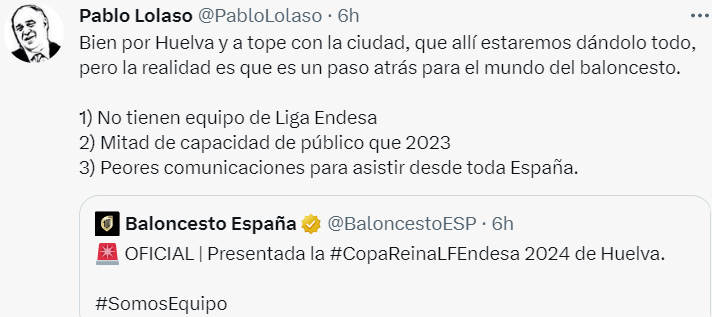 El runrún: Lluvia de críticas a Huelva como anfitriona de la Copa de la Reina