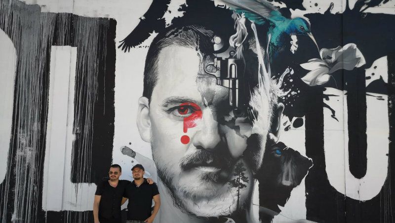 Coque Malla, ante la obra de Man o Matic: “Es como visitar por primera vez la torre Eiffel”