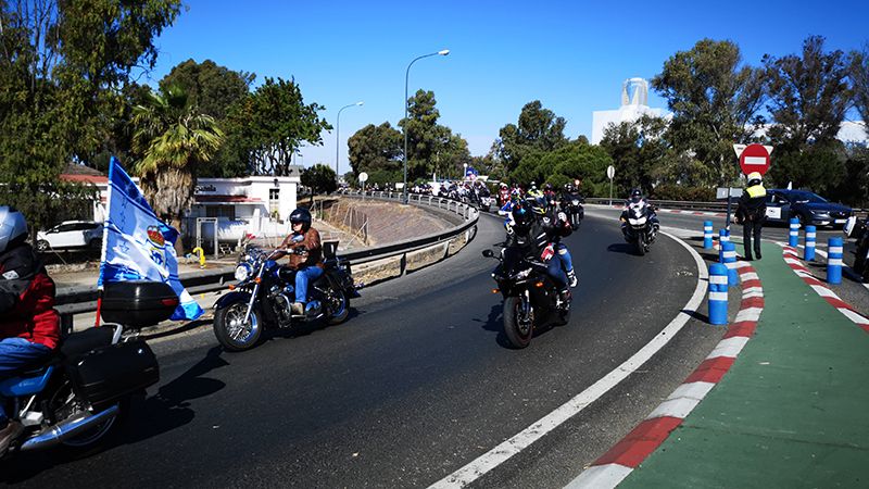 290 motocicletas, 350 personas y 1.200 kilos de alimentos recogidos en la III Ruta Moto-Solidaria organizada por CSIF