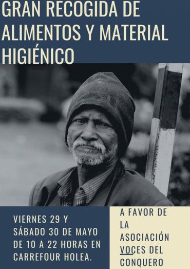 Voces del Conquero organiza una gran recogida de alimentos y material higiénico