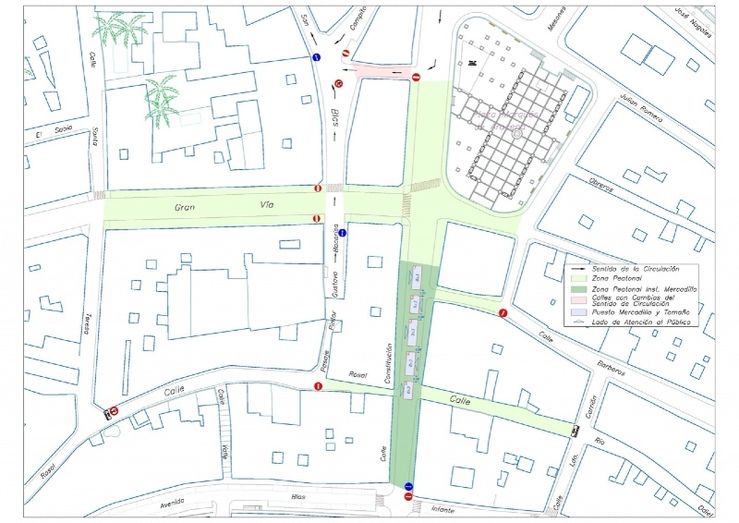 Aracena amplía el espacio peatonal del centro