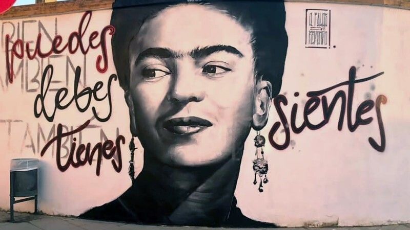 Un mural de Frida Kalho contra la violencia de género luce ya en San Juan