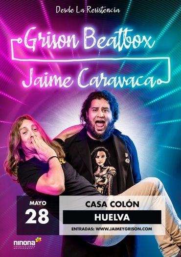 El espectáculo cómico de Jaime Caravaca y Grison Beatbox aterriza en la Casa Colón