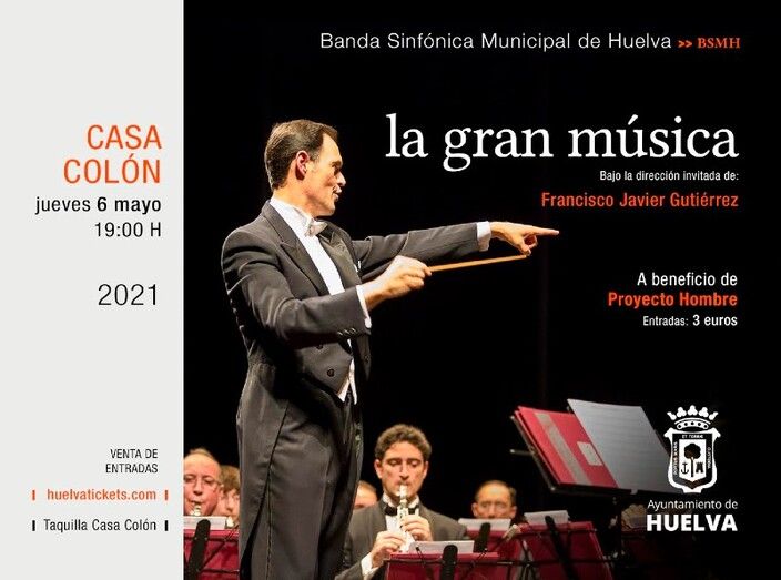 La Banda Sinfónica Municipal de Huelva presenta en la Casa Colón 'La gran música'