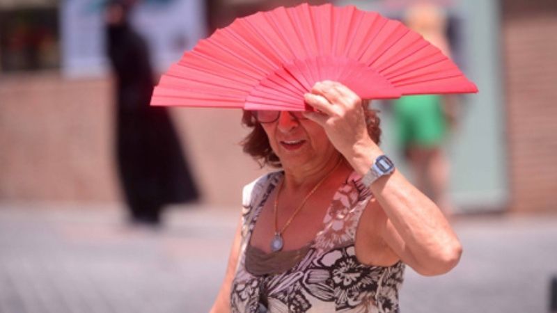 De ola de calor, nada