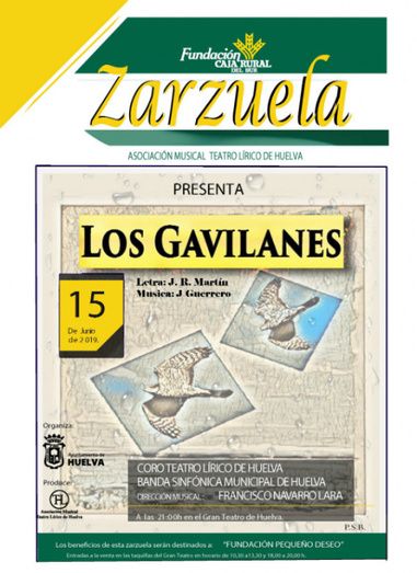 A la venta las entradas de la zarzuela 'Los gavilanes' de Caja Rural del Sur