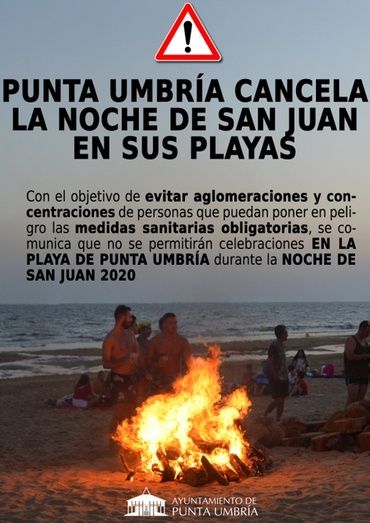 Ya es oficial: Punta Umbría suspende la Noche de San Juan