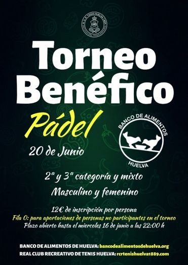 Torneo de tenis y pádel a beneficio del Banco de Alimentos