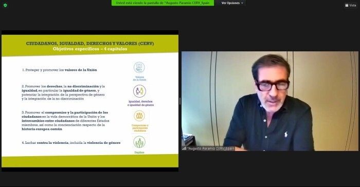 Diputación presenta el nuevo programa europeo ‘Ciudadanos, Igualdad, Derechos y Valores 2021-2027’