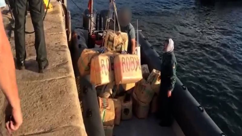 Seis detenidos en la intervención de 3.700 kilos de hachís en la costa de Ayamonte