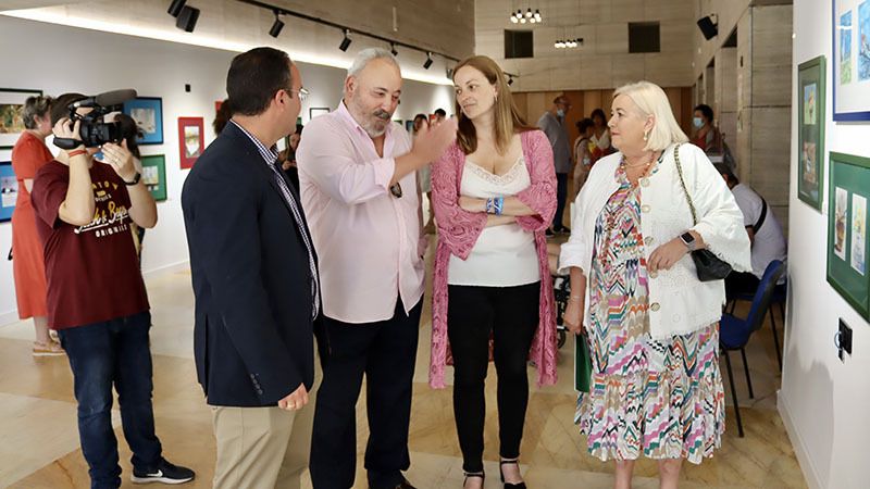 La Casa Colón acoge una exposición de acuarelas de la Unidad de Rehabilitación y Hospital de Día de Salud Mental del Juan Ramón Jiménez