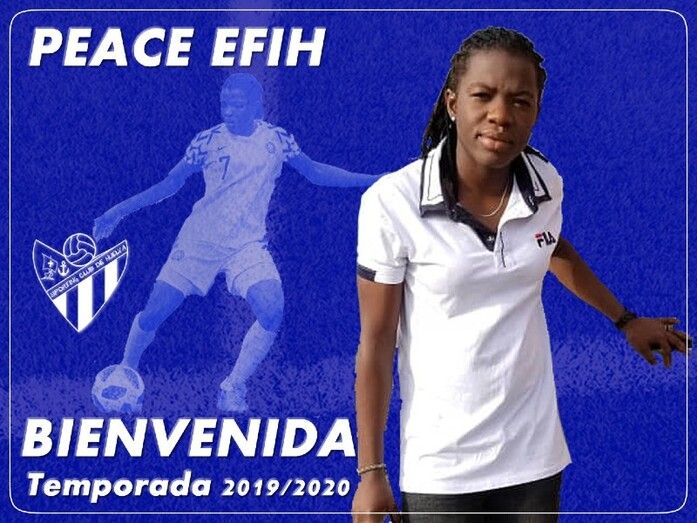 La internacional nigeriana sub 20 Peace Efih se suma al Sporting