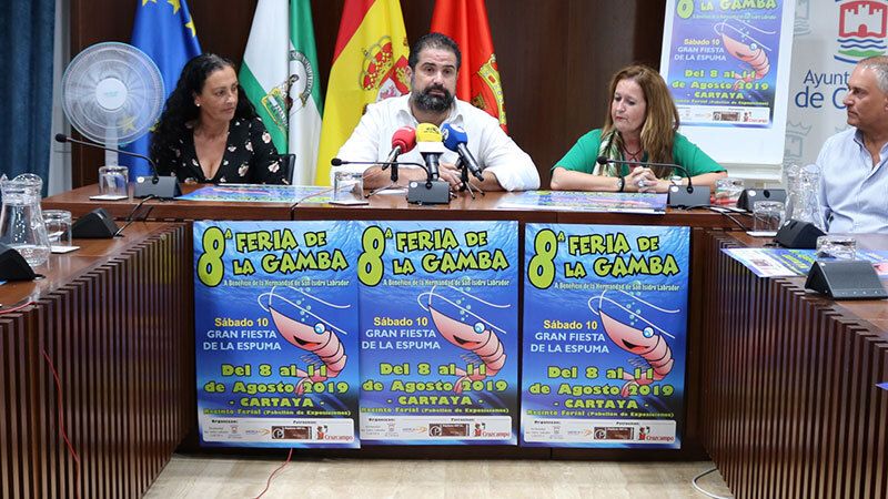 Dos toneladas de marisco para la VIII Feria de la Gamba de Cartaya
