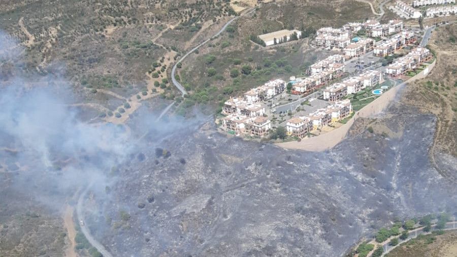 Incendio forestal en Ayamonte