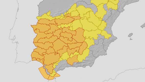 Toda la provincia en aviso naranja por altas temperaturas
