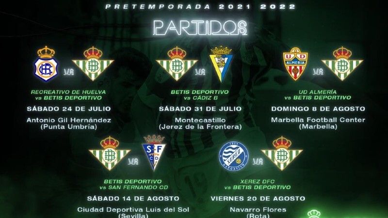 El filial del Betis también jugará un amistoso contra el Recre en Punta Umbría