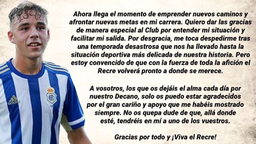 Fran López, se despide del Decano: 'Gracias por entender mi situación y facilitar mi salida'