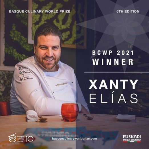 Xanty Elías gana el Basque Culinary World Prize 2021