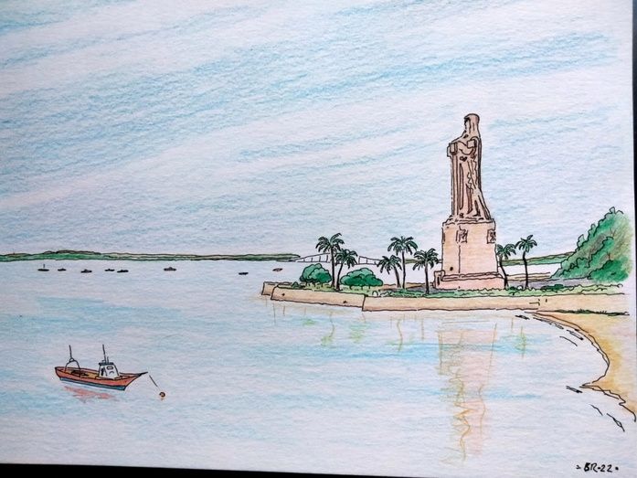 Bernardo Romero propone pasear por Huelva junto a sus 'muñequitos'
