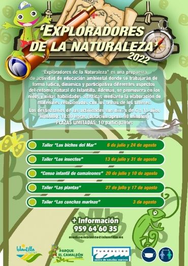 'Exploradores de la Naturaleza', talleres infantiles de educación ambiental en Islantilla