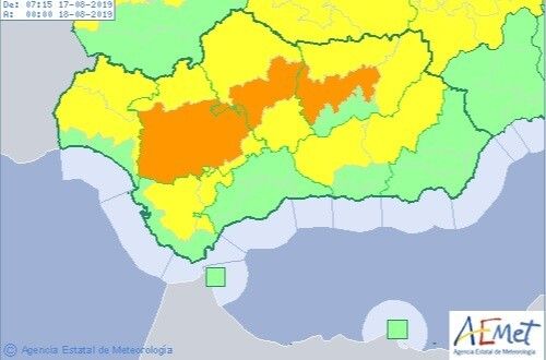 El calor no da tregua y este sábado habrá aviso amarillo por tercer día seguido en el Andévalo y el Condado